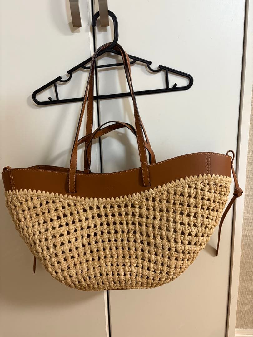 [新品/未使用] POLÈNE Cyme ラフィア (大)