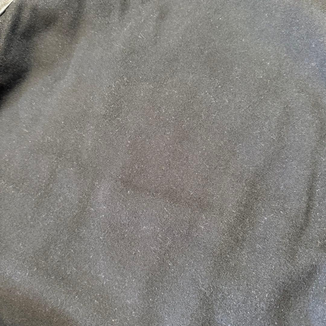 NEW ERA 豪華ワッペン スタジャン NYC 袖レザー 羊革 黒 M