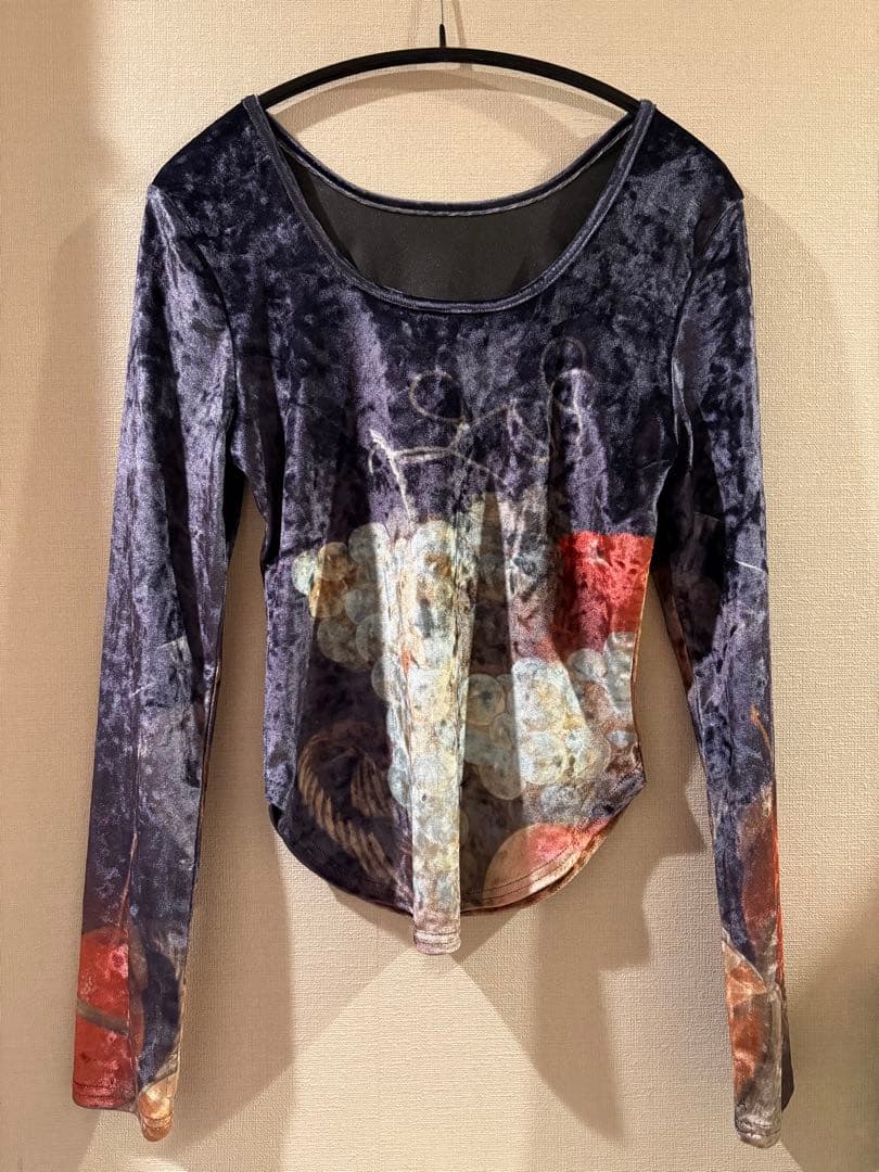 sahara Velour Art Print Top ベロアトップス