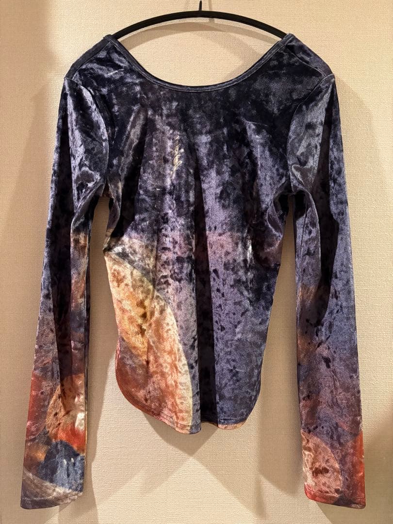 sahara Velour Art Print Top ベロアトップス
