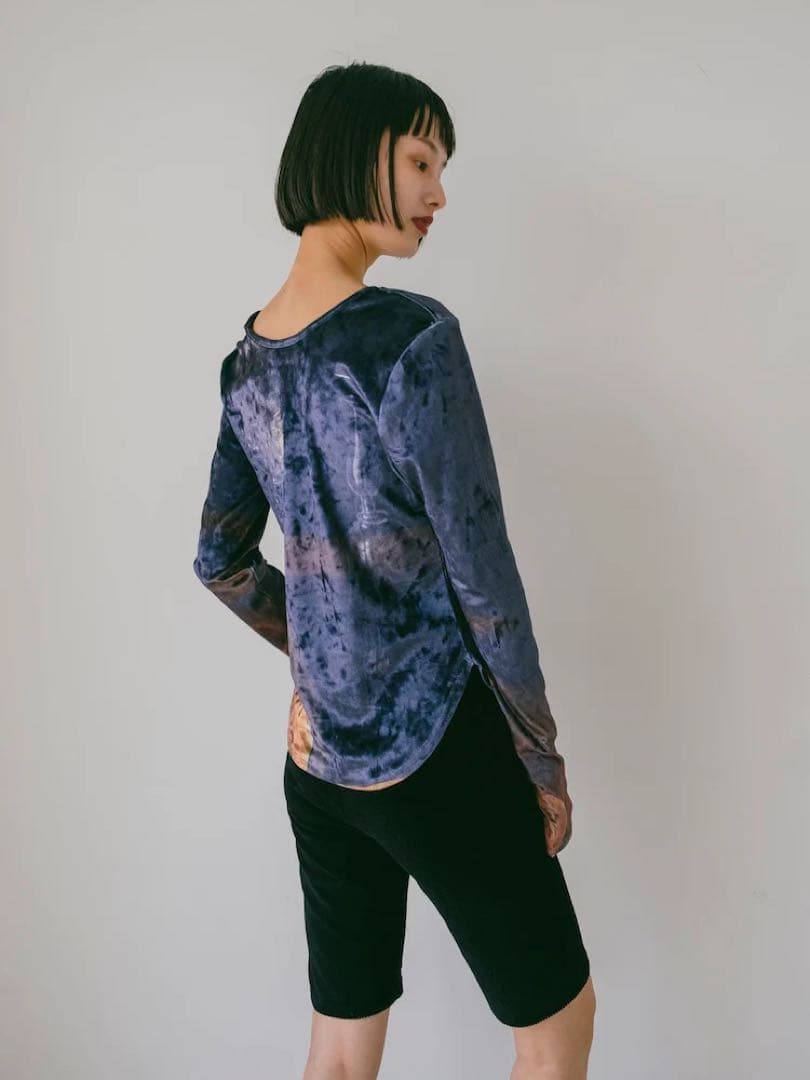 sahara Velour Art Print Top ベロアトップス