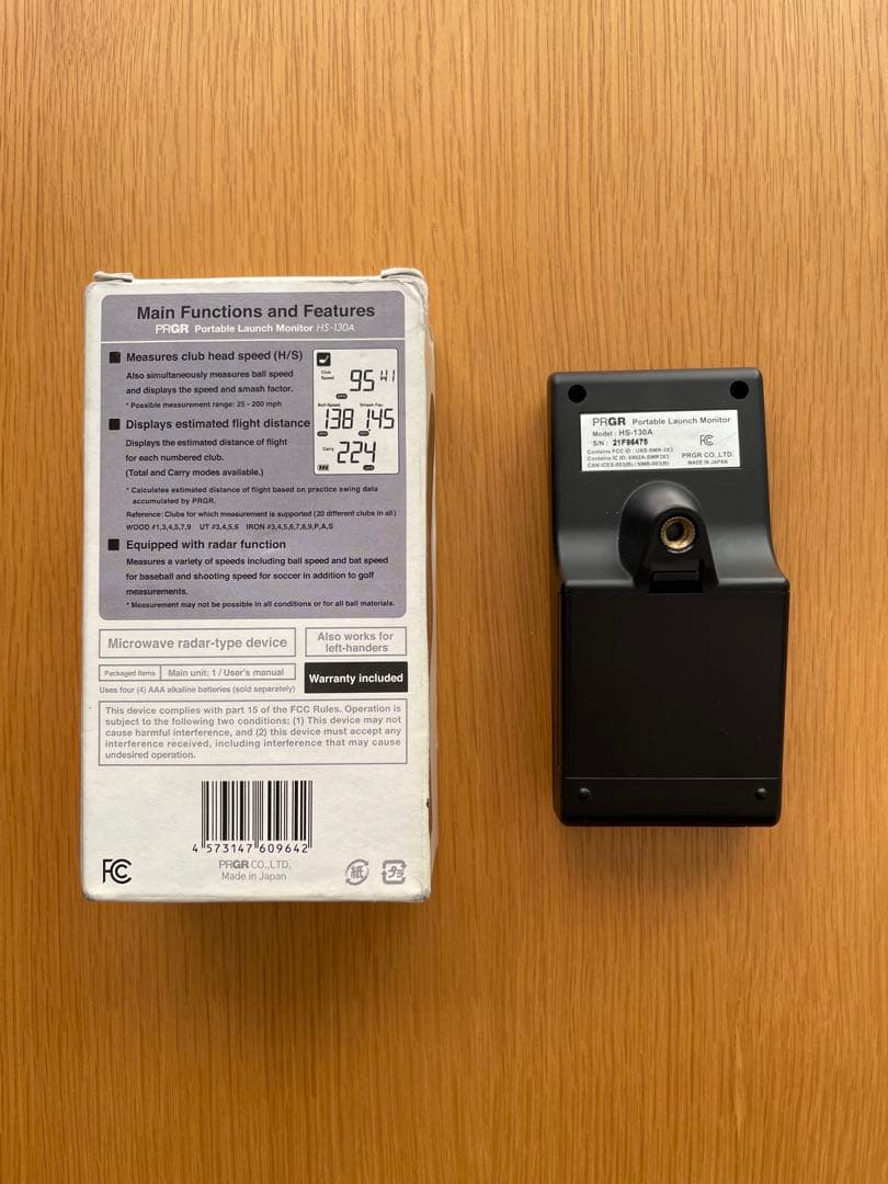 PRGR 測定器 HS130A 北米モデル