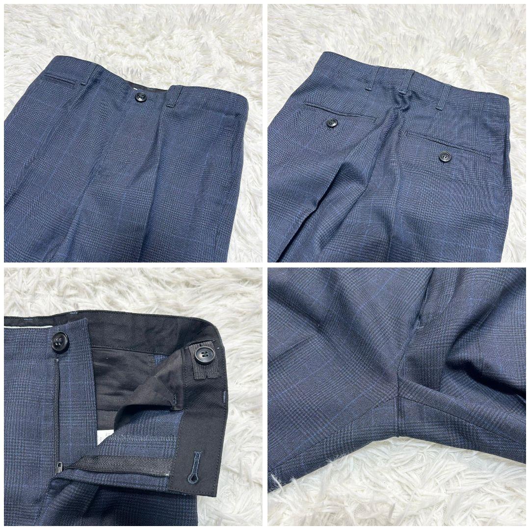 【極美品】バーバリー フォーマル スーツ キッズ 140 ネイビー 卒服