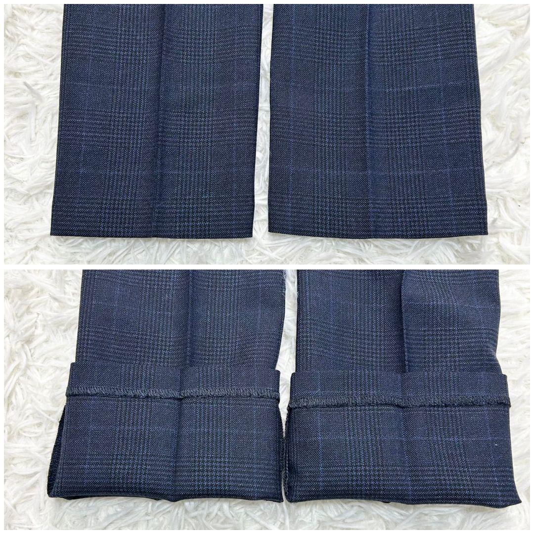 【極美品】バーバリー フォーマル スーツ キッズ 140 ネイビー 卒服