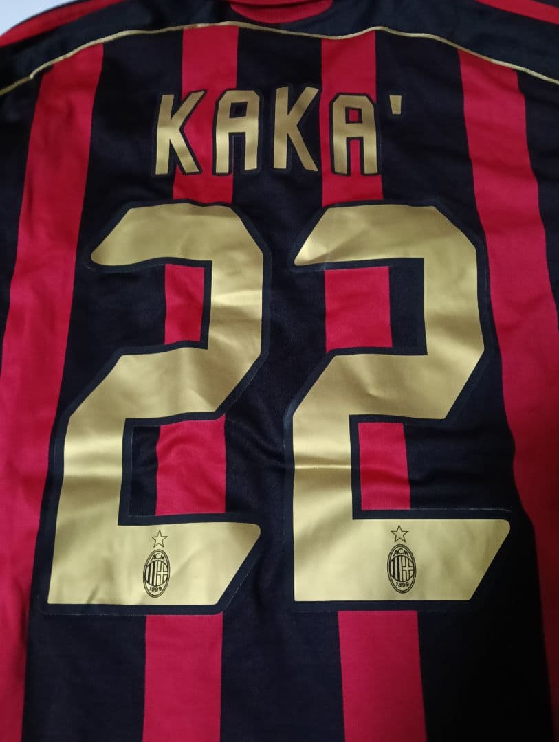 AC Milan ミラン サイズL ユニフォーム #22 カカ 背番号ゴールド