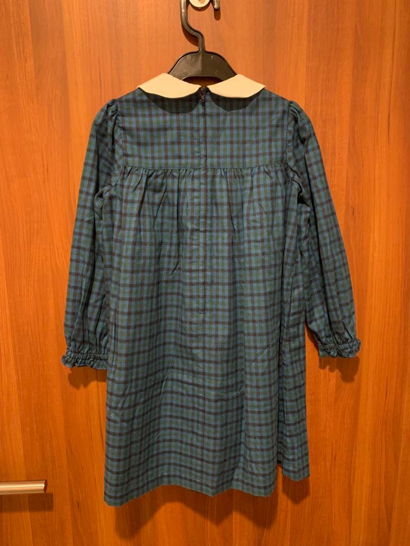 新品タグ付　ファミリア ワンピース　青系　110