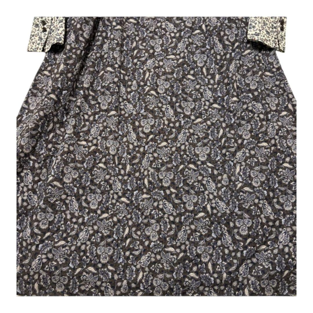 【美品】北欧暮らしの道具店 大人のための柄ワンピース ロング Aライン