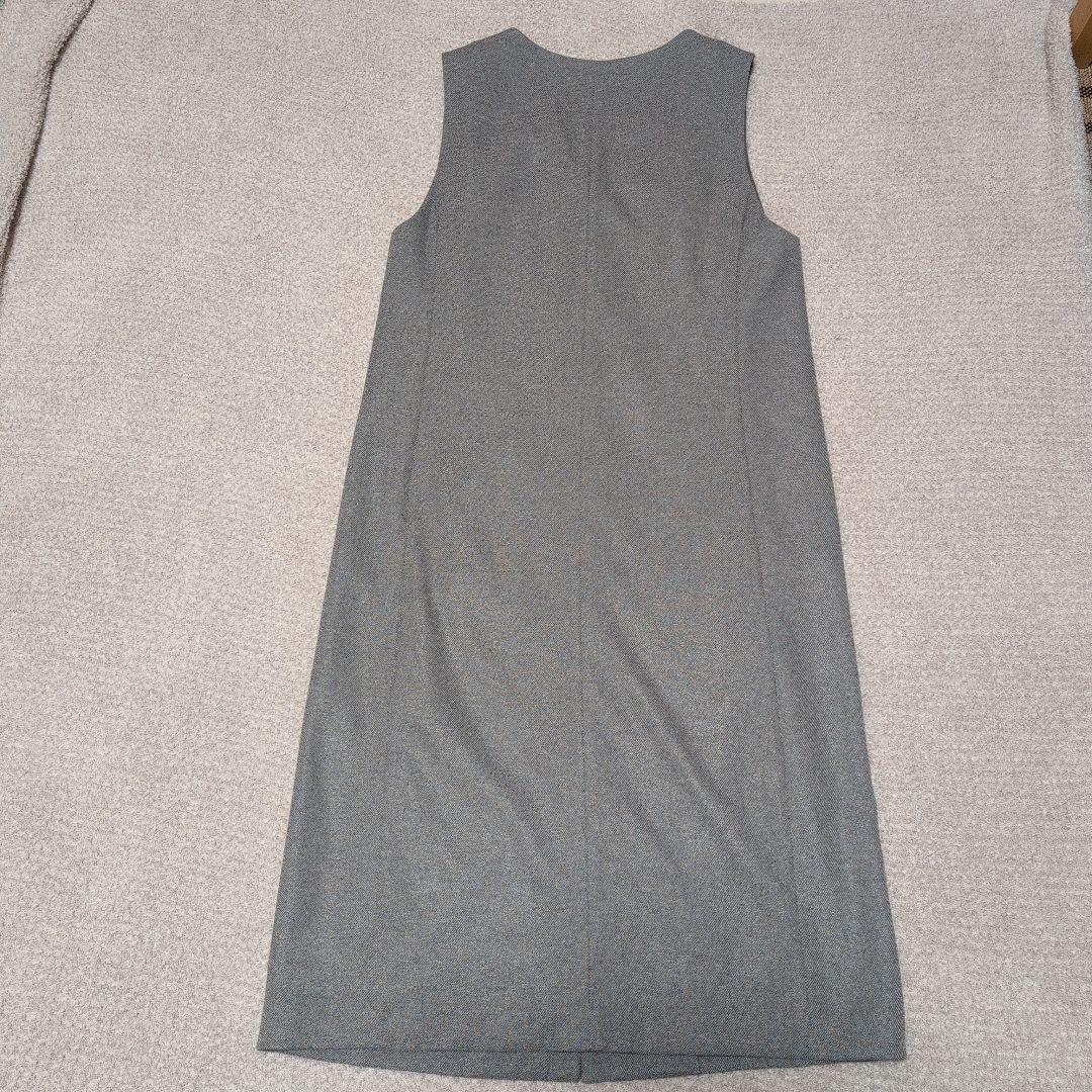 AMACA 　アマカ　ジャンパースカート　ジレ　グレー