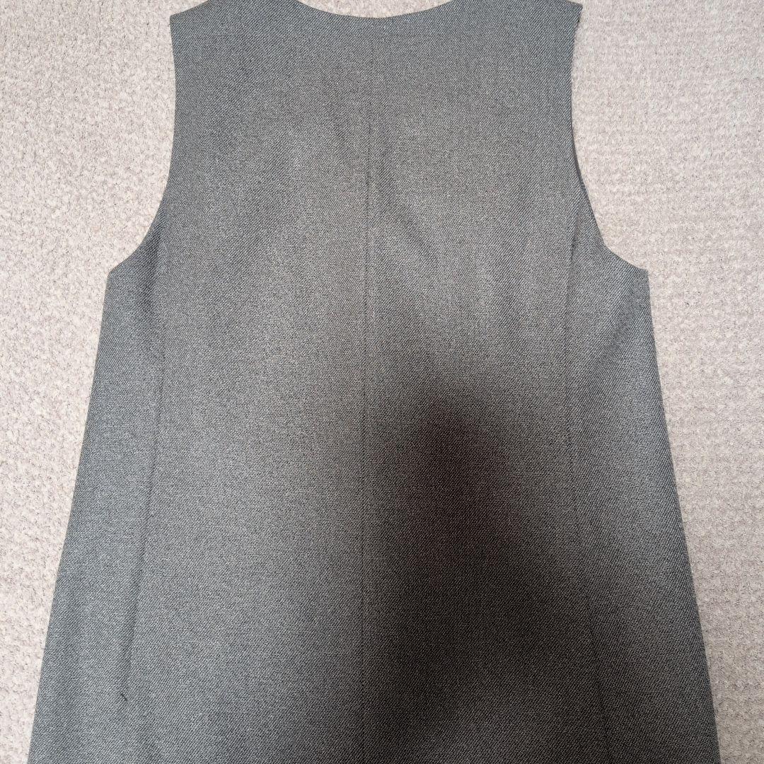 AMACA 　アマカ　ジャンパースカート　ジレ　グレー