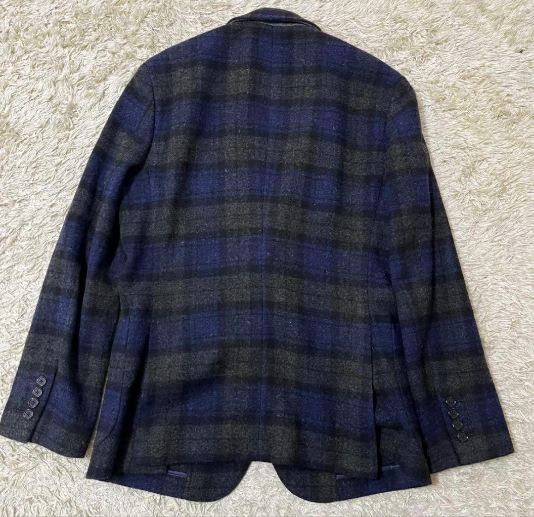 自宅保管品✨バーバリーブラックレーベル　チェック柄　ウールテーラードジャケット