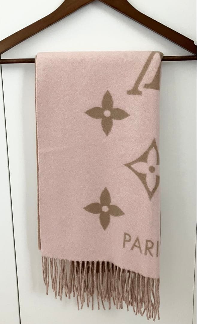 LOUIS VUITTON ピンク マフラー M78908