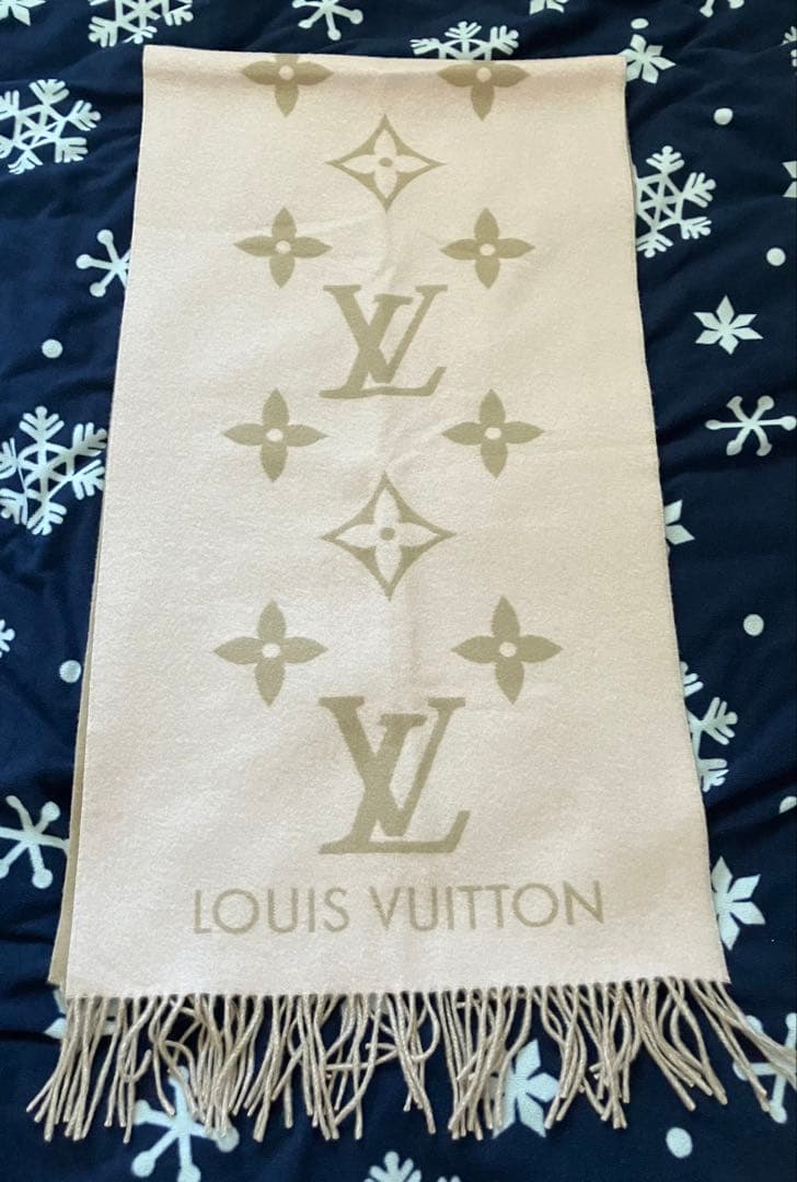 LOUIS VUITTON ピンク マフラー M78908