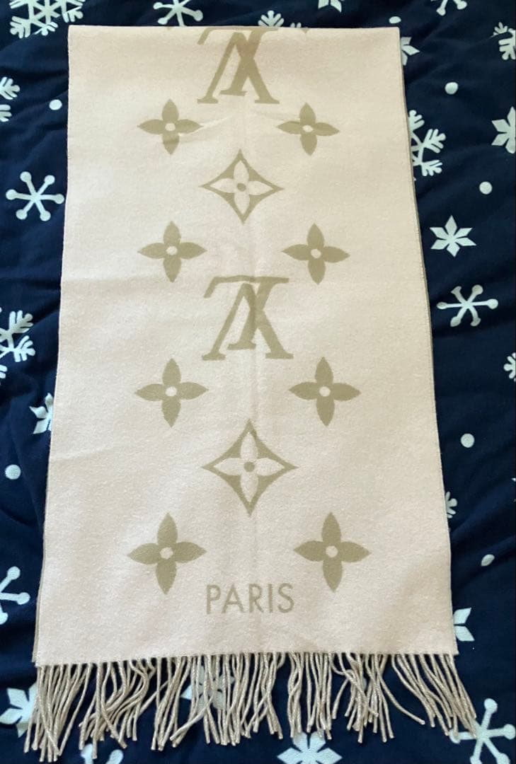 LOUIS VUITTON ピンク マフラー M78908