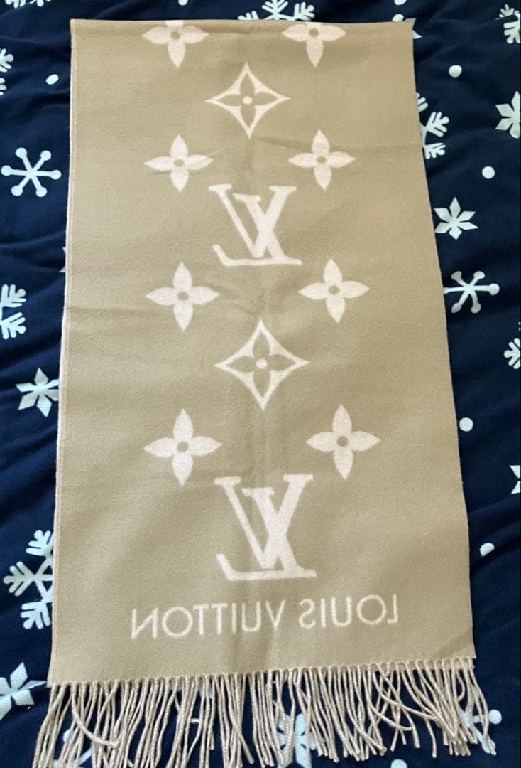 LOUIS VUITTON ピンク マフラー M78908