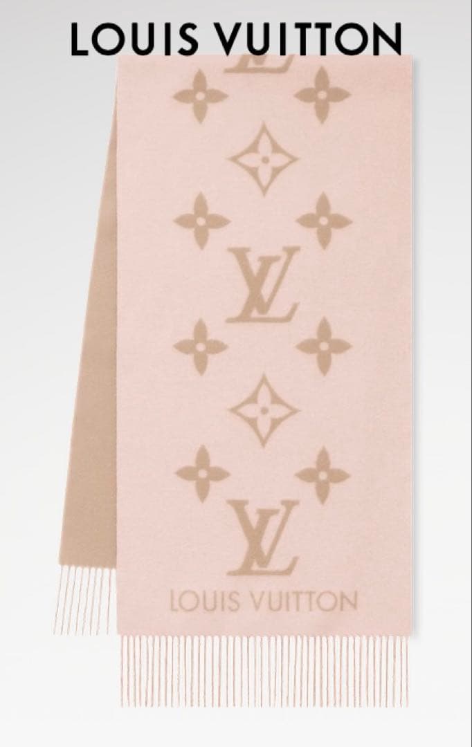 LOUIS VUITTON ピンク マフラー M78908
