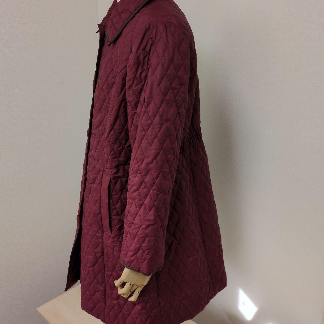 バーガンディ キルティングジャケット
