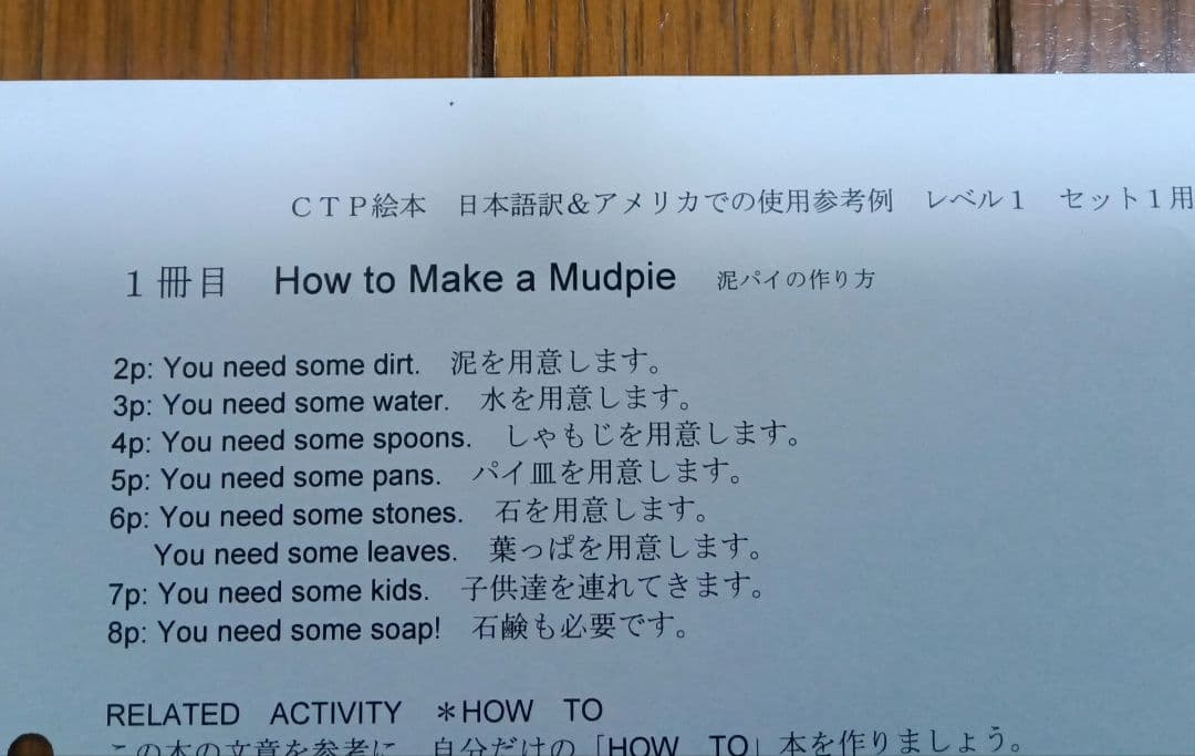 CTP絵本レベル1　絵本全48冊、CD12枚、ワーク6冊、日本語訳付き