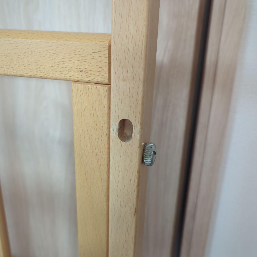 木製キャスター付きベビーベッド(YAMASAKI)＋ベットマット・防水シート