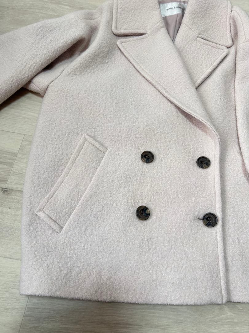 NATURAL BEAUTY BASIC ウーリーフォルムハーフコート S