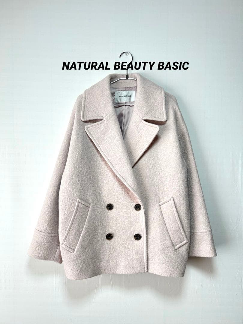 NATURAL BEAUTY BASIC ウーリーフォルムハーフコート S