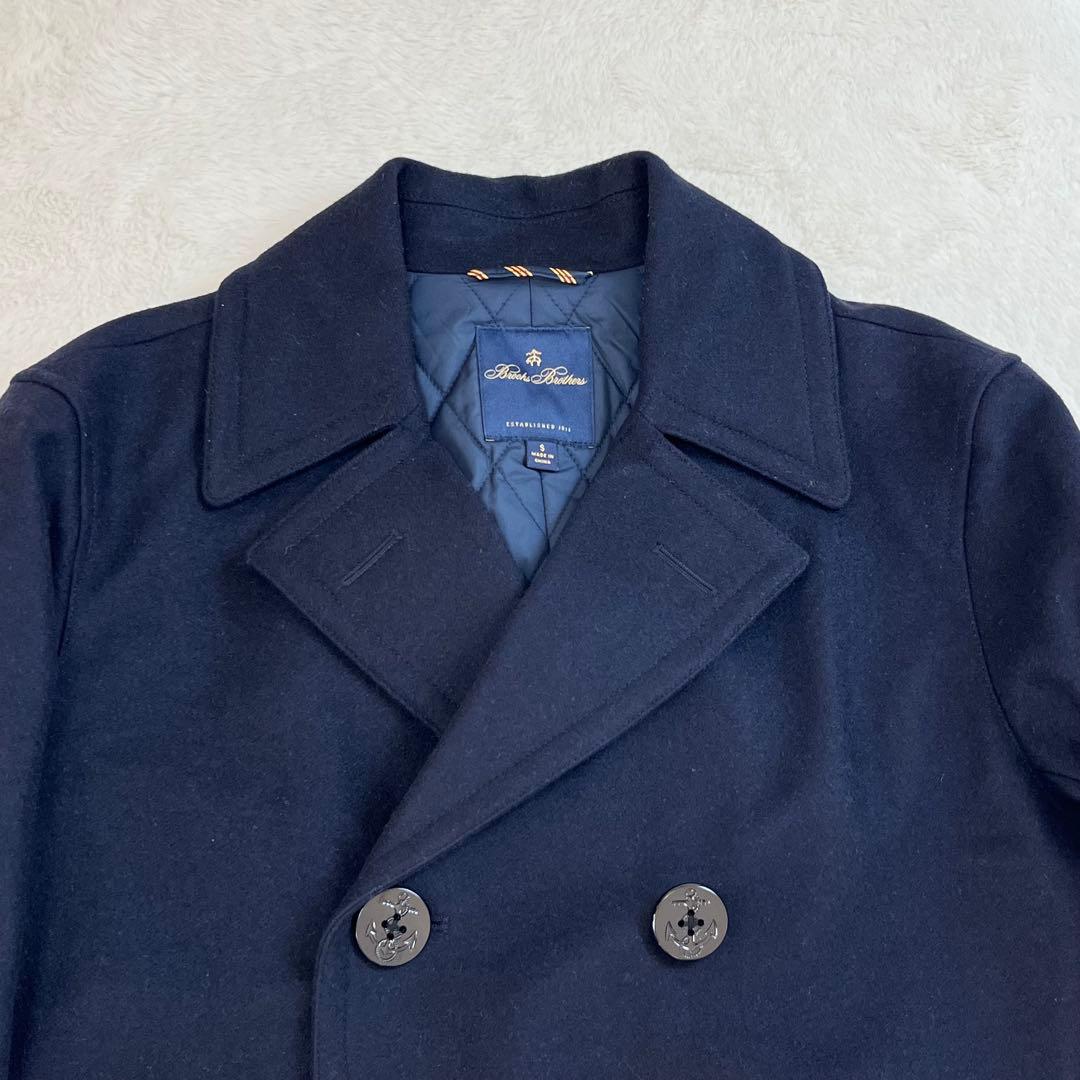 ブルックスブラザーズ　ピーコート　カノニコ　ジャケット　サーモア　ネイビー　S