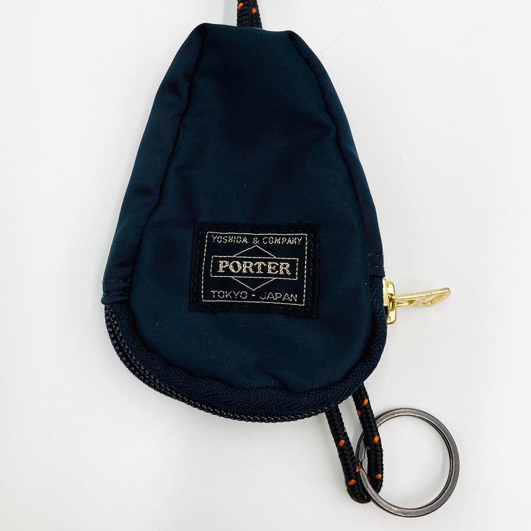 未使用級✨ポーター　オフィサーキット　ネックポーチ　キーケース　アイアンブルー