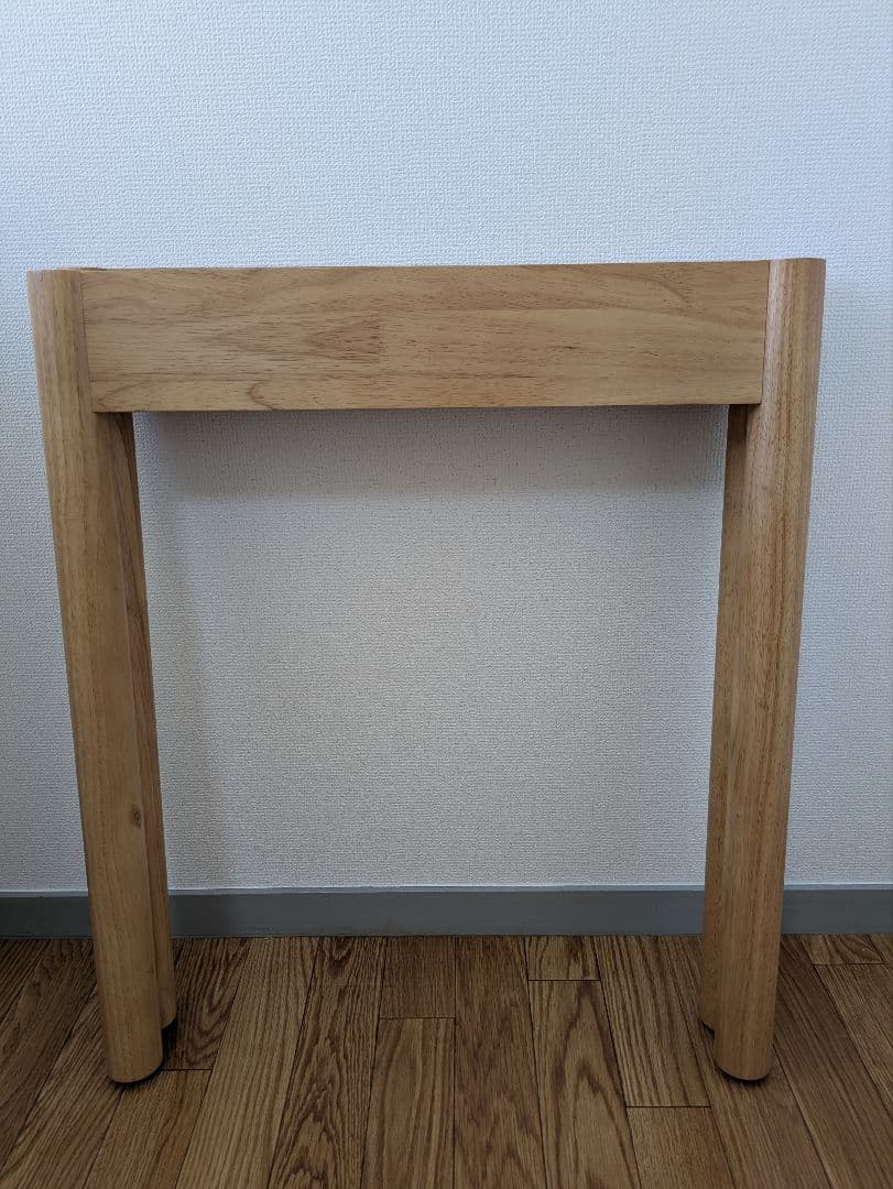 無印良品 木製テーブル　７０×７０ｃｍ　ラバーウッド材　ナチュラル