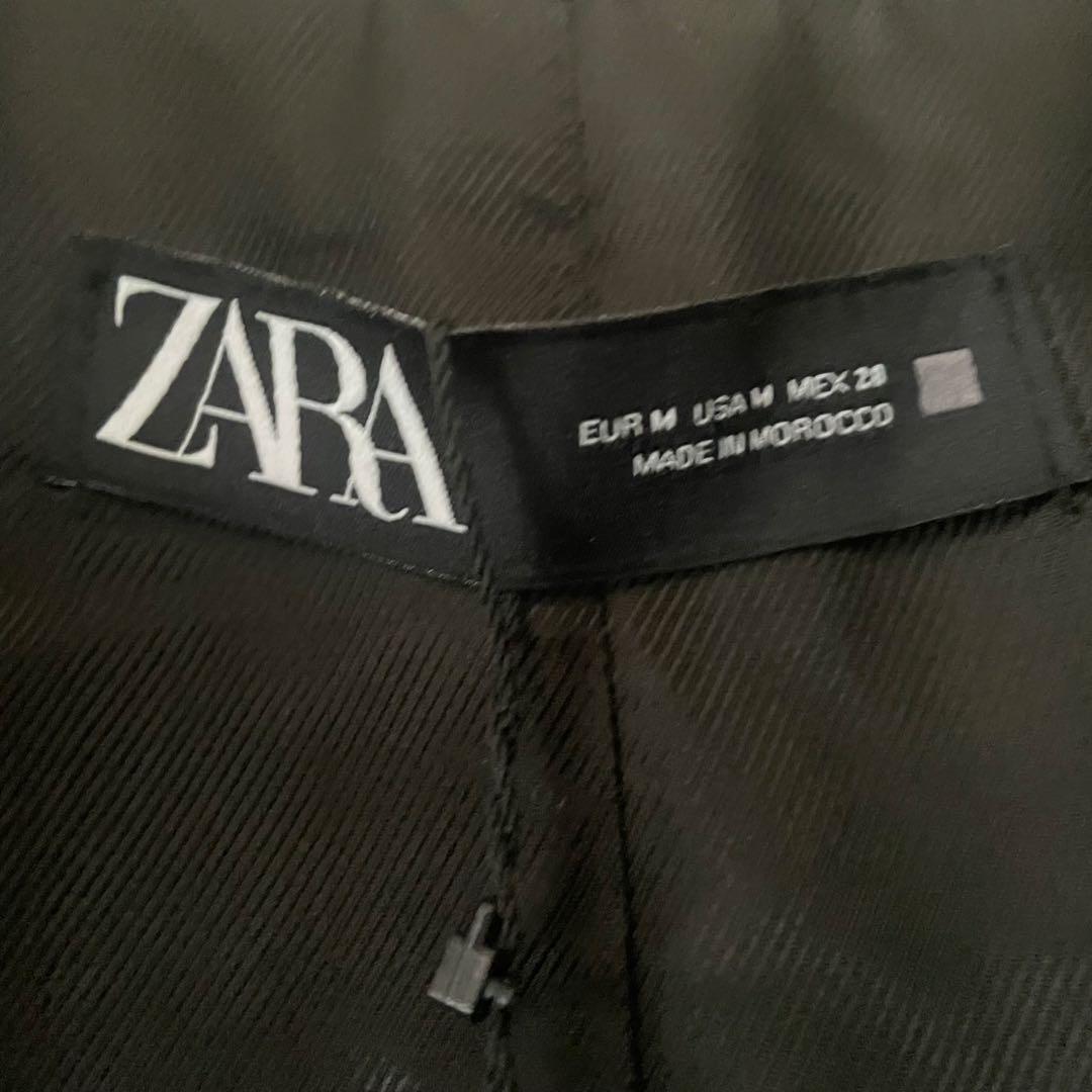 【新品未使用】ZARA ザラ ケープ コート ブラック M マント