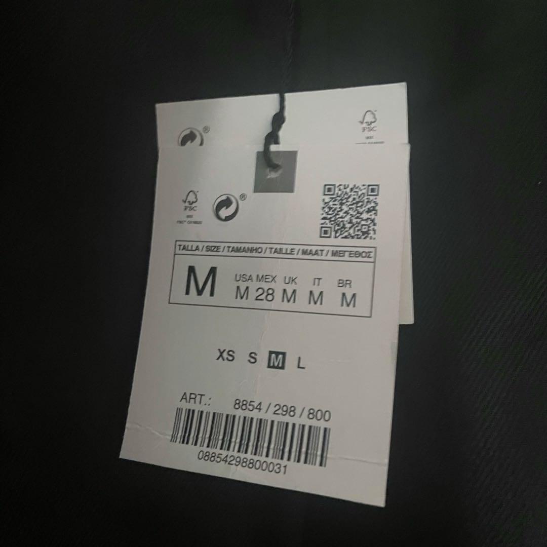 【新品未使用】ZARA ザラ ケープ コート ブラック M マント