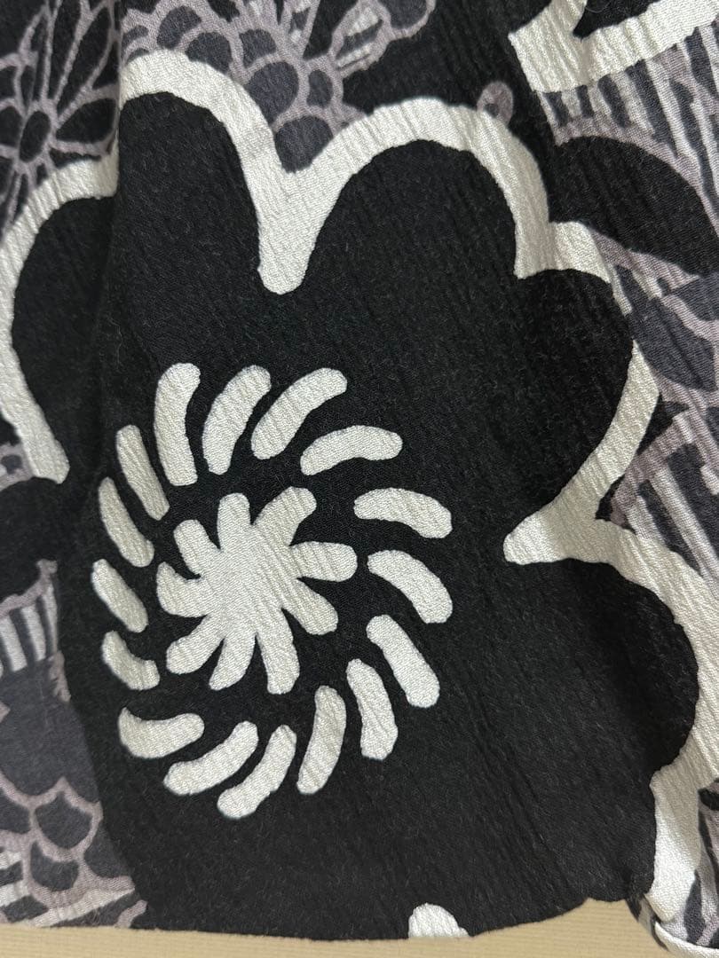 SOU•SOU 高島縮 富士（ふじ） 濡羽色　XSサイズ