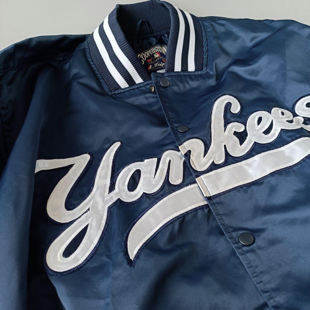 ヤンキース　スタジャンジャケット　ネイビー