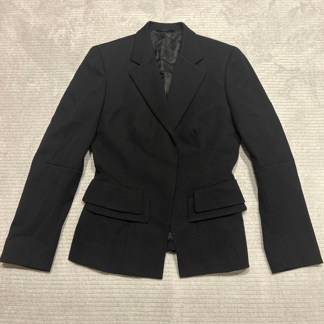 GUCCI テーラードジャケット　ブラック　38 ウール100% ダブルポケット
