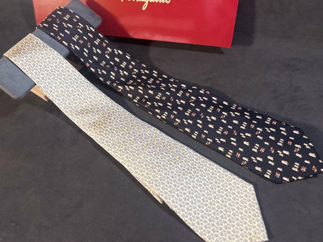 Ferragamo ネクタイ3本セット 箱付き 美品