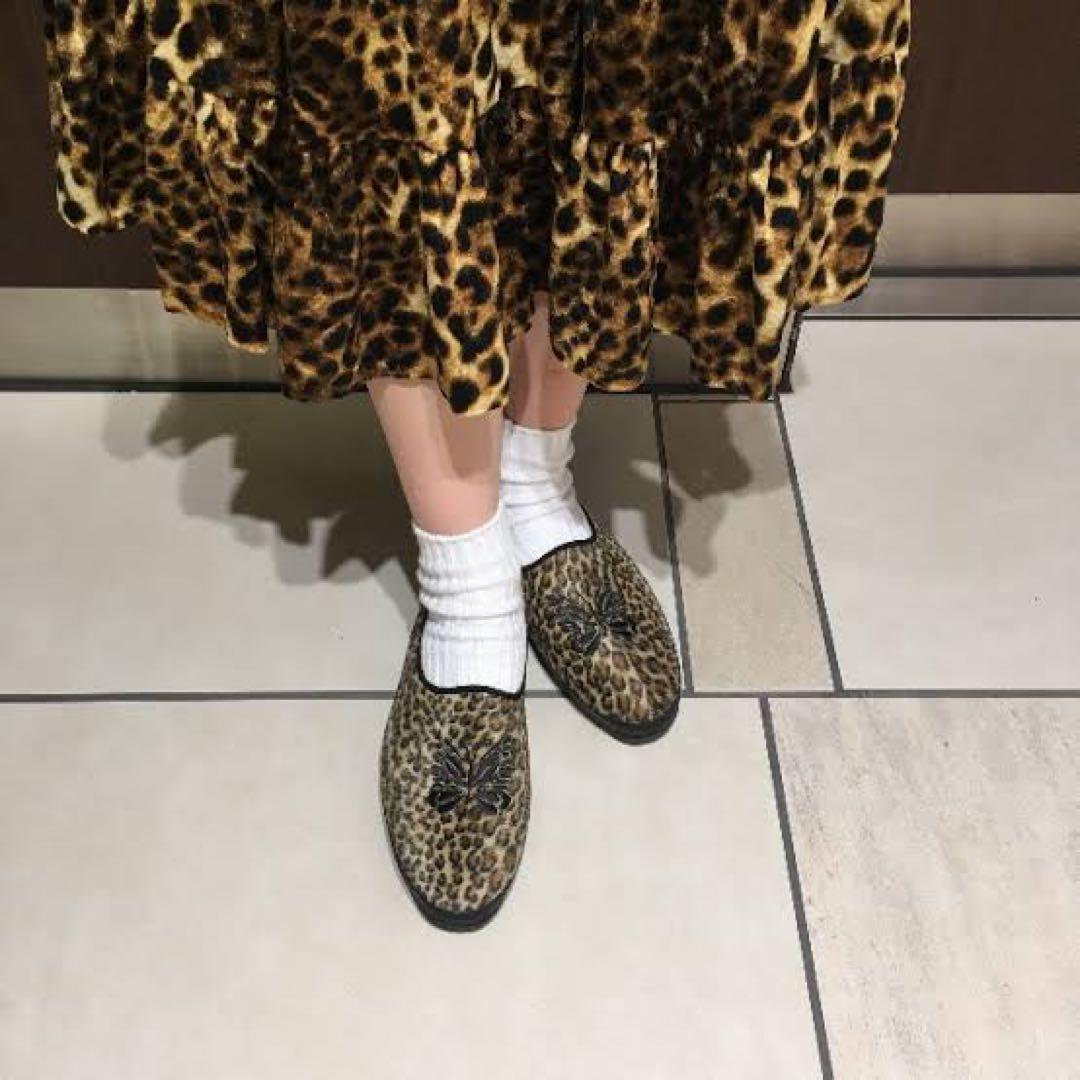 Needles ニードルズ　レオパードミュール　ビームス別注