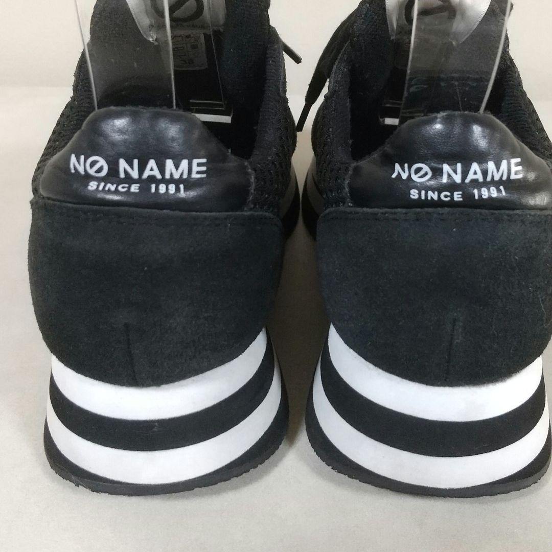 美品❣　NO NAME　フレックスМジョーカー　厚底 　スニーカー　白　黒　38
