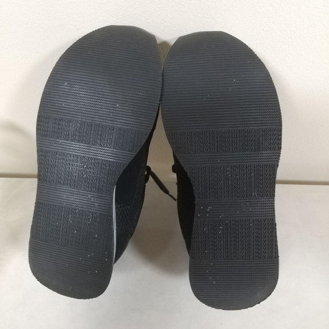 美品❣　NO NAME　フレックスМジョーカー　厚底 　スニーカー　白　黒　38