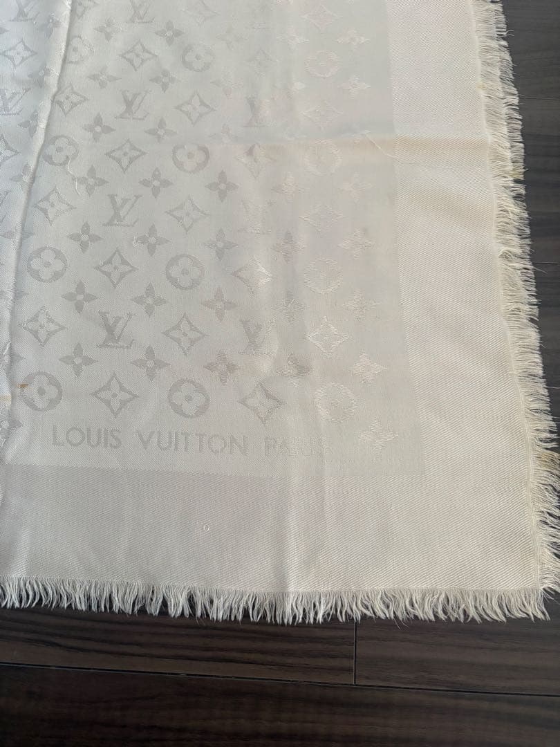 LOUIS VUITTON モノグラム　シャンパンベージュ ストール　大判