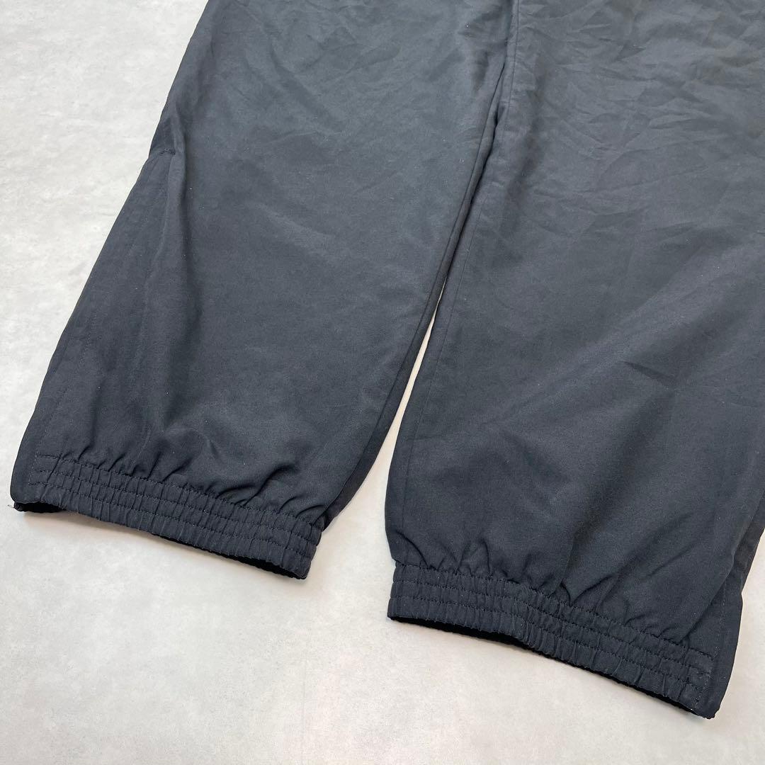 00s adidas バギートラックパンツ 刺繍ロゴ ブラック 4XO