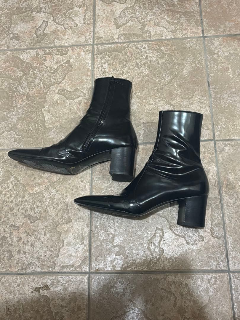 SAINT LAURENT 23AW xivジップヒールブーツ