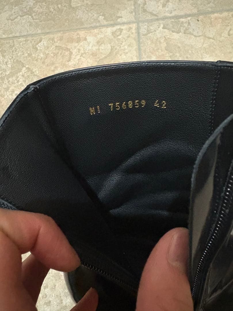 SAINT LAURENT 23AW xivジップヒールブーツ