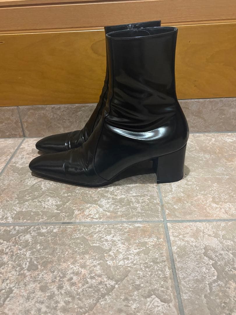 SAINT LAURENT 23AW xivジップヒールブーツ
