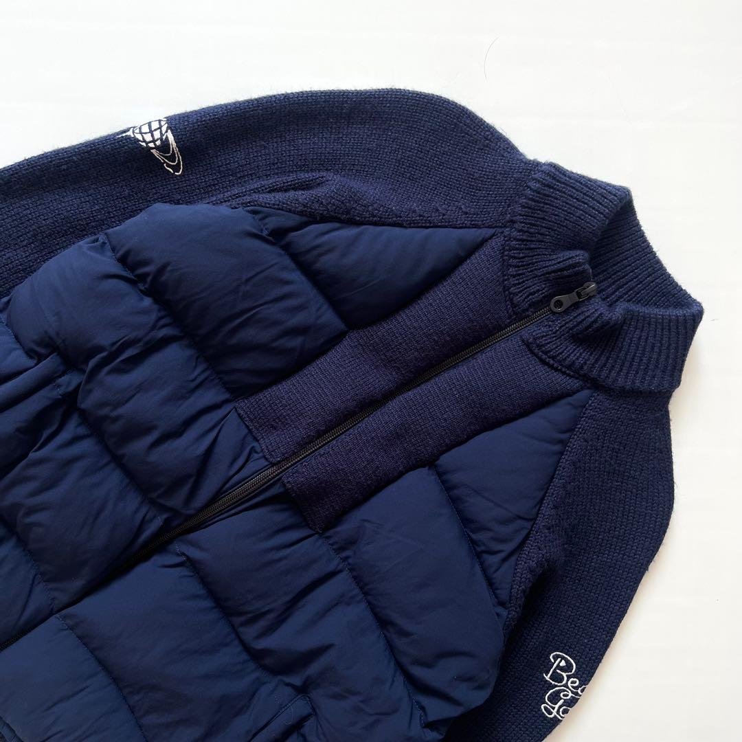 BEAMS GOLF ビームスゴルフ　ダウン×ニット　切替　異素材　ジャケット