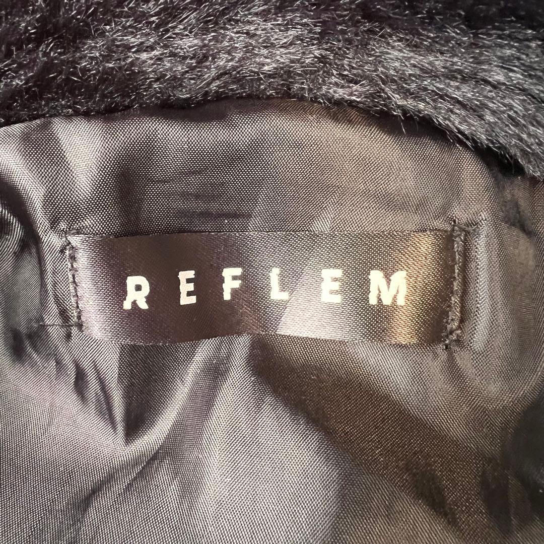 REFLEM うさ耳BIGファーパーカー ブラック