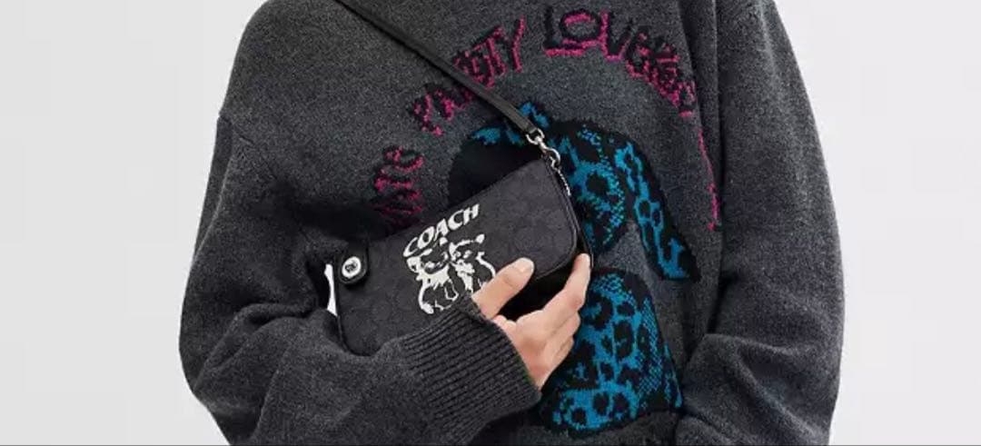 モカ　COACH☆コーチ LIL NAS X ショルダーバッグ