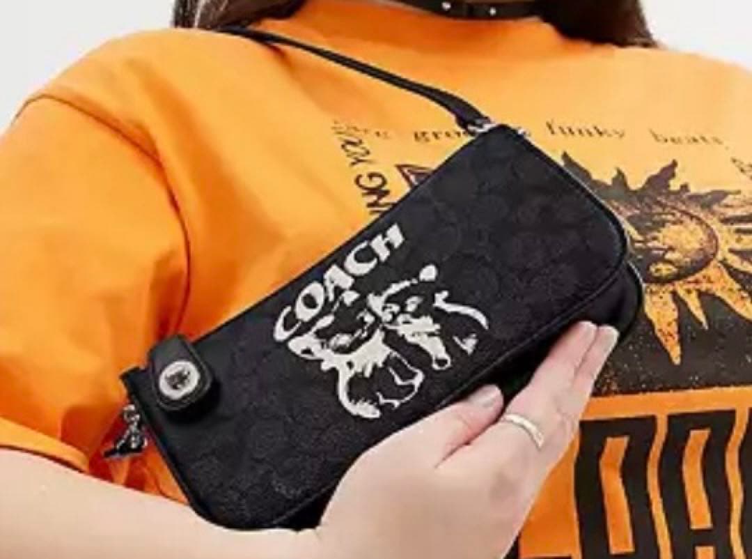 モカ　COACH☆コーチ LIL NAS X ショルダーバッグ