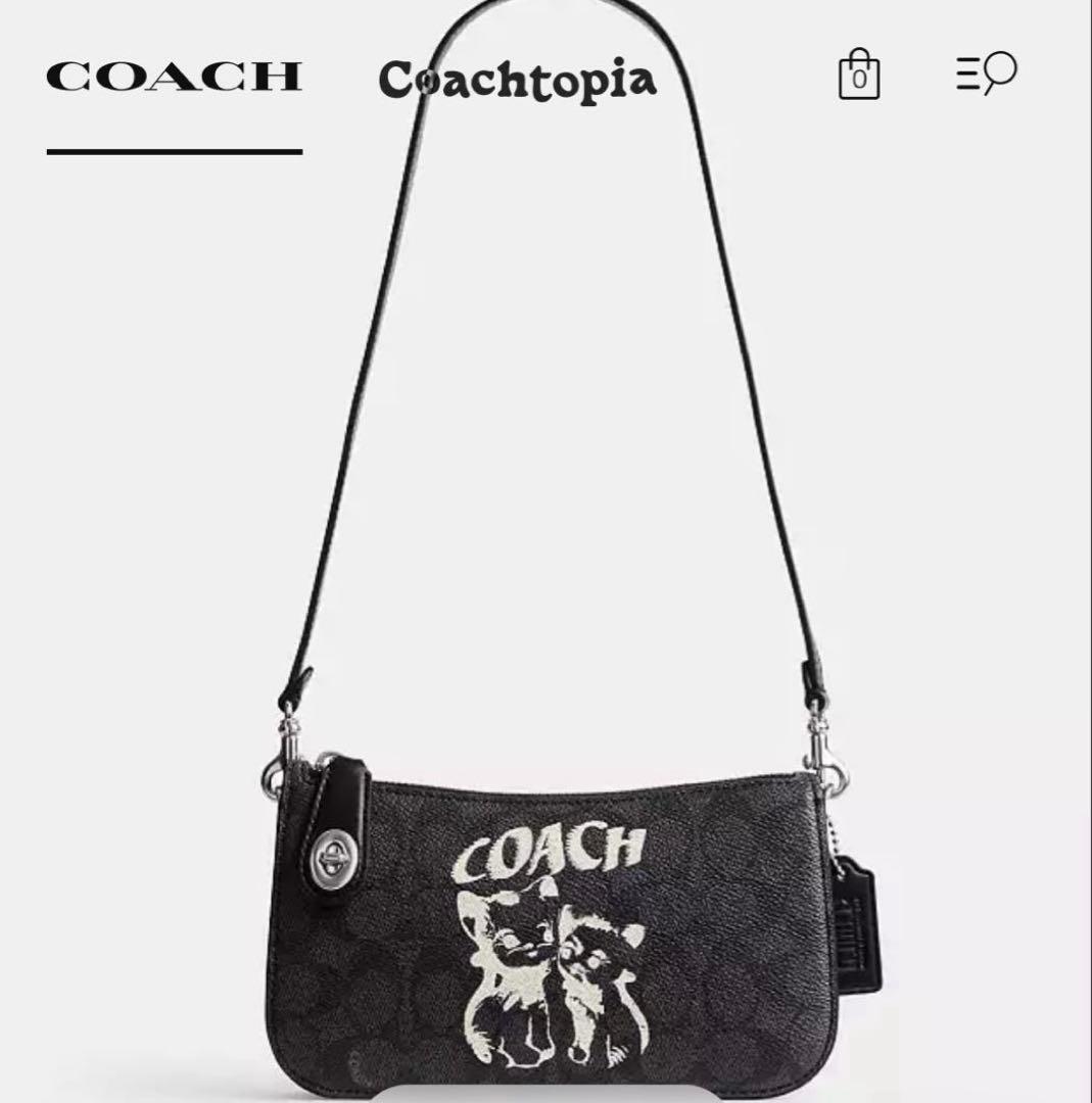 モカ　COACH☆コーチ LIL NAS X ショルダーバッグ