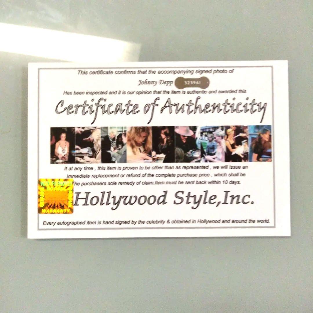 ジョニー・デップ直筆サイン入り大型写真…パイレーツ・オブ・カレビアン 10