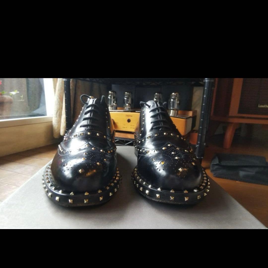 美品　VALENTINOフルスタッズブローグ