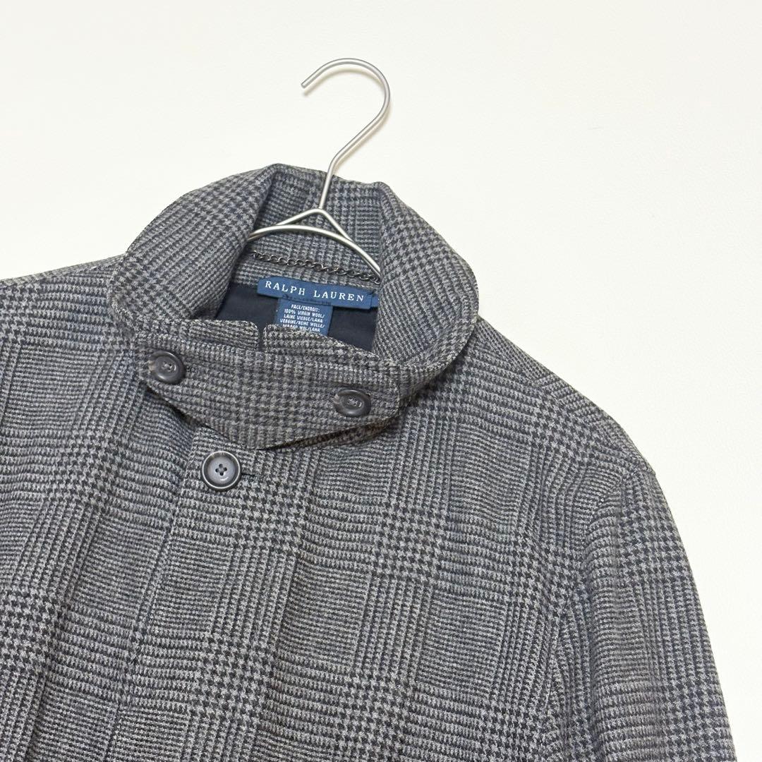 RALPH LAUREN ステンカラーコート グレンチェック XLサイズ