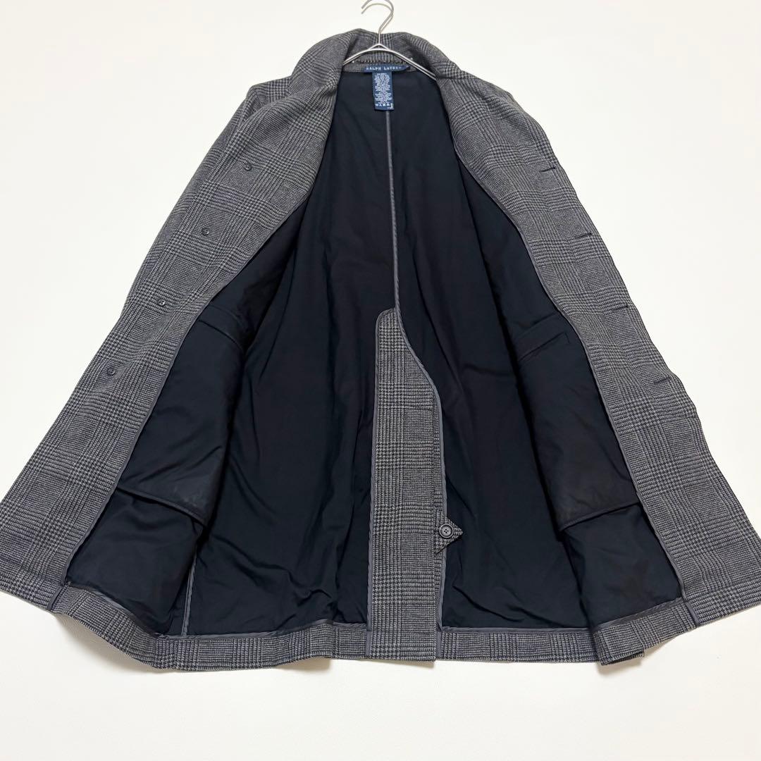 RALPH LAUREN ステンカラーコート グレンチェック XLサイズ